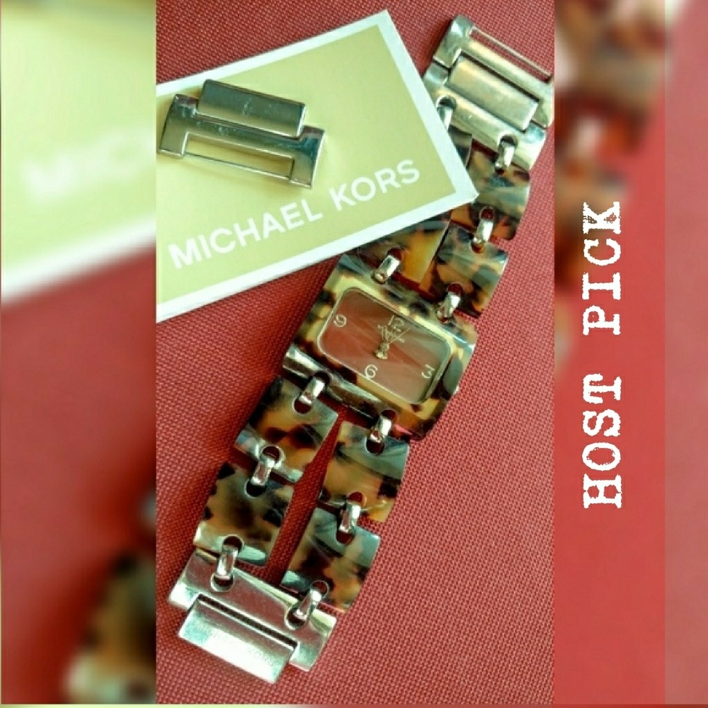 **HOST PICK** Michael Kors Tortoise Shell Watch